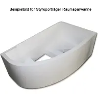 Hak Andra L asymmetrisch bad 170x90x45cm, grijs