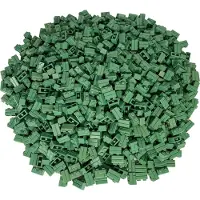 LEGO 1x2 muurstenen, hoge stenen, zandgroen - 98283, NIEUW! Aantal: 250x