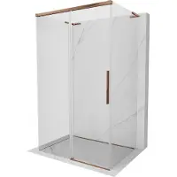 Mexen Rox-3S L 3-zijdige verschuifbare douchecabine 95 x 90 , transparant, roze goud - 8C2L-095-090-60-00-3S