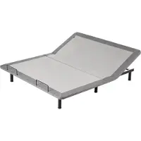 Beliani BRUNOY - Bedframe verstelbaar - Grijs - 180 x 200 cm - Polyester