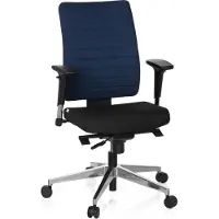 Hjh OFFICE PRO-TEC 350 - Professionele bureaustoel Zwart / Blauw
