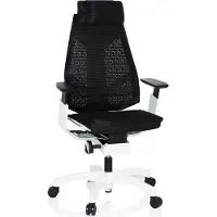 Hjh OFFICE GENIDIA PRO WHITE - High end bureaustoel Zwart