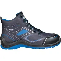 Safety Jogger Flow Mid S1P | Zwart/Blauw | Maat 46 - 5401033491813