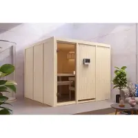 Karibu | Arvika Sauna | Kachel 9 kW Geïntegreerde Bediening