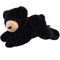 Wild republic knuffel zwarte beer Ecokins Mini junior 20 cm pluche zwart