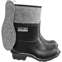 Lemigo Mannen, Rubberen laarzen, BLFILCAK_B43 Professionele schoenen, zwart, maat 43, Zwart, (43)