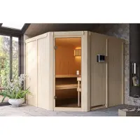 Karibu | Horna Sauna | Kachel 9 kW Externe Bediening