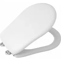 Hak Retro Toiletbril, wit/chroom