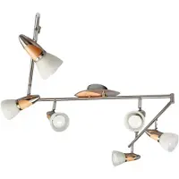 LINDBY Plafondlamp , Marena, dimbare, Hout, Woonkamer, Metaal, Landhuis / Rustiek