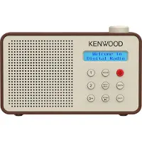 Kenwood CR-M25DAB Draagbare DAB+ radio met automatische veiligheidswaarschuwingsfunctie - Bruin
