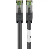 Pro Netwerkkabel | Cat8 S/FTP | 15 meter (100% koper, LSZH, Zwart)