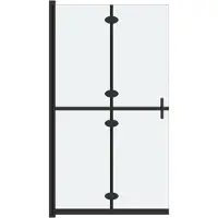 Syfax Inloopdouchewand inklapbaar 90x190 cm ESG-glas mat