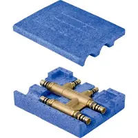 Geberit Mepla kruis-T-stuk met isolatiebox, DN 20 / 12 / 20, dø 26 mm, 613.314.00.5