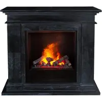 Xaralyn Wasserdamp-kachel - Model EC6-SWP - zwart, natuursteen - met afstandsbediening - Opti-Myst elektrische decoratieve kachel - inclusief inbouwkachel - decoratieve kachel