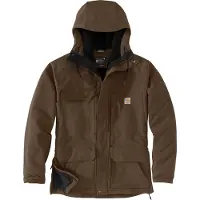 Carhartt Super Dux Bonded, stoffen jas ,donkerbruin ,S
