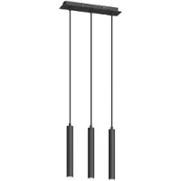 Arcchio Hanglampe , Franka, Zwart, Woonkamer, Metaal, Modern