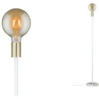 Paulmann Nordic Nordin vloerlamp, max. 1x20W E27, wit/goud mat, 230V, marmer/metaal