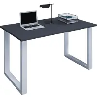 VCM Houten bureau | H. 76 x B. 140 x T. 50 cm | Computertafel eenvoudig | voeten gemaakt van hoogwaardig metaal | Werktafel | Kantoormeubilair - Lona U