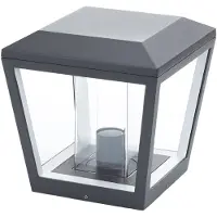 LUCANDE Buitenverlichting , Dunia, dimbare, Zwart, Terras, Metaal, Modern