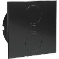 Doeco Duplex Q stopcontact zwart