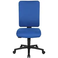 Topstar Bureaudraaistoel | met synchroontechniek | blauw 450-550 mm | zonder armleuningen draagvermogen 110 kg | 1 stuk - OX4000 T26