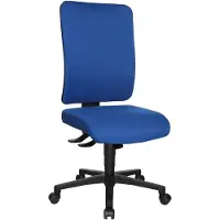 Topstar Bureaudraaistoel | met synchroontechniek | blauw 450-550 mm | zonder armleuningen draagvermogen 110 kg | 1 stuk - OX4000 T26 OX4000 T26