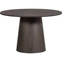 Woood Maan Eettafel - MDF - Donkerbruin - 75x120x120