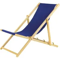Sonstiges Lehátko, blauwe set van 4 inklapbare houten ligstoelen met veiligheidssysteem. Inklapbare stoel, ligstoel, strandligstoel, tuinligstoel, ligbed