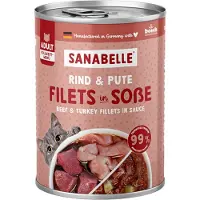 Sanabelle Vlees in Saus 6 x 380 g Kattenvoer - Rund & Kalkoen