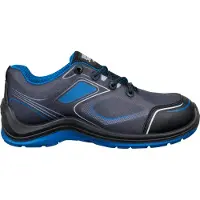 Safety Jogger Flow Laag S1P | Zwart/Blauw | Maat 47 - 5401033491554