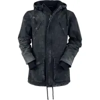 Rock Rebel by EMP Winterjas - Vintage Parka With Teddy Hood - M tot XXL - voor Mannen - grijs - Maat XL