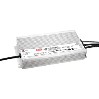 MEAN WELL HLG-600H-12AB LED-driver Constante spanning 480 W 20 - 40 A 10.2 - 12.6 V/DC Dimbaar, 3-in-1 dimmer, Instelbaar, PFC-schakeling, Outdoor,