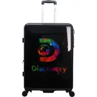 Discovery Stencil Koffer met print / Trolley / Reiskoffer - 77 cm (Large) - Zwart - Zwart / Large