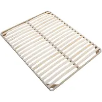 Vente-unique Bedframe met lattenbodem 180 x 200 cm - 2 x 19 latten - Zonder poten - Beige - KALISTA van YSMÉE