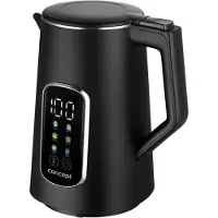 Concept RK3385 - Waterkoker 1,7L - Temperatuurregeling - LED-scherm - Cool touch-oppervlak - Waterpeilindicator - Zwart