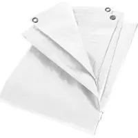 ZILL Afdekzeil 4x5m Wit, 180g/m², (20m²), Waterdicht, UV-bestendig, Stevig