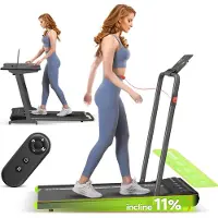 TurboTronic ST-520 Loopband Inklapbaar – Walking Pad Treadmill – Snelheid 0-10 km/u – Compact & Stil - Loopband voor Thuis