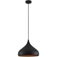LINDBY Hanglampe , Ritana, dimbare, Zwart, Woonkamer, Aluminium, Modern