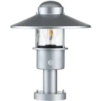 Elstead Lighting Mini LED Tuin Pilaar Klampenborg | 1X E27 Max 60W | IP44 (Outdoor) | Silver