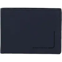 Piquadro Portemonnee Pu257pqjr, donkerblauw, leer