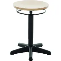 Stier - Werkkruk met Glijders - Zithoogte 440-630mm - Naturel Beuken