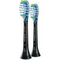 Philips - Opzetborstel - 2 Stuks - Zwart - HX9042/33 - Tandplakverwijdering