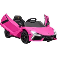 AIYAPLAY Elektrische rit-op auto voor kinderen Kunststof, staal 105L x 60B x 40H cm Roze