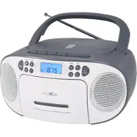 Reflexion RCR2260GR Radio/CD-speler VHF (FM) AUX, CD, Cassette Grijs-wit