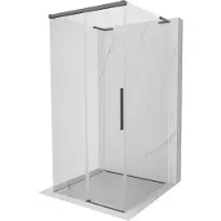 Mexen Rox-3S L 3-zijdige douchecabine schuif 95 x 95 , transparant, gepolijst gun gray - 8C2L-095-095-66-00-3S
