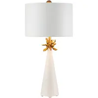 Flambeau LED Tafellamp Neo | 1X E27 Max 60W | White and Gold