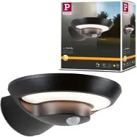 Paulmann Bordola 94855 Wandlamp op zonne-energie met bewegingsmelder LED LED vast ingebouwd 3.5 W Antraciet