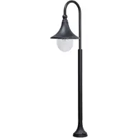 LINDBY Tuinpadverlichting Daphne, dimbaar, zwart, Aluminium, Modern, Tuinpad verlichting