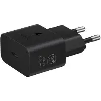 Samsung EP-T2510EBE USB-C 25W Reislader Zwart (OOB Bulk) (25 W), USB-lader, Zwart