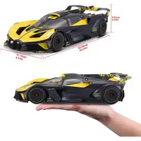 Bburago Burago B18-11047Y Bugatti BOLIDIE Super Car-1:18 Scale Die Cast, Yellow